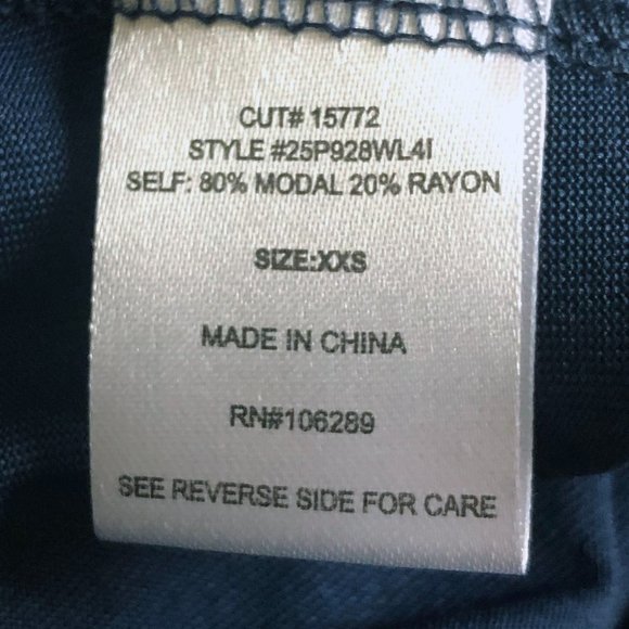 NWT Trixxi Long Sleeve Dress in Stormy Blue Size XXS - Picture 9 of 12